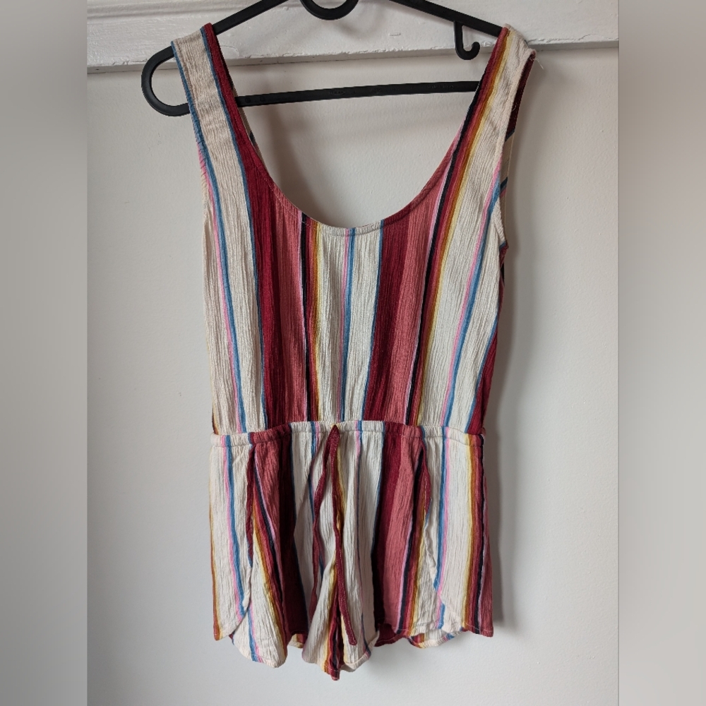 Billabong Multicolor Striped Kids Romper